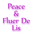 Fleur De Lis & Peace Signs