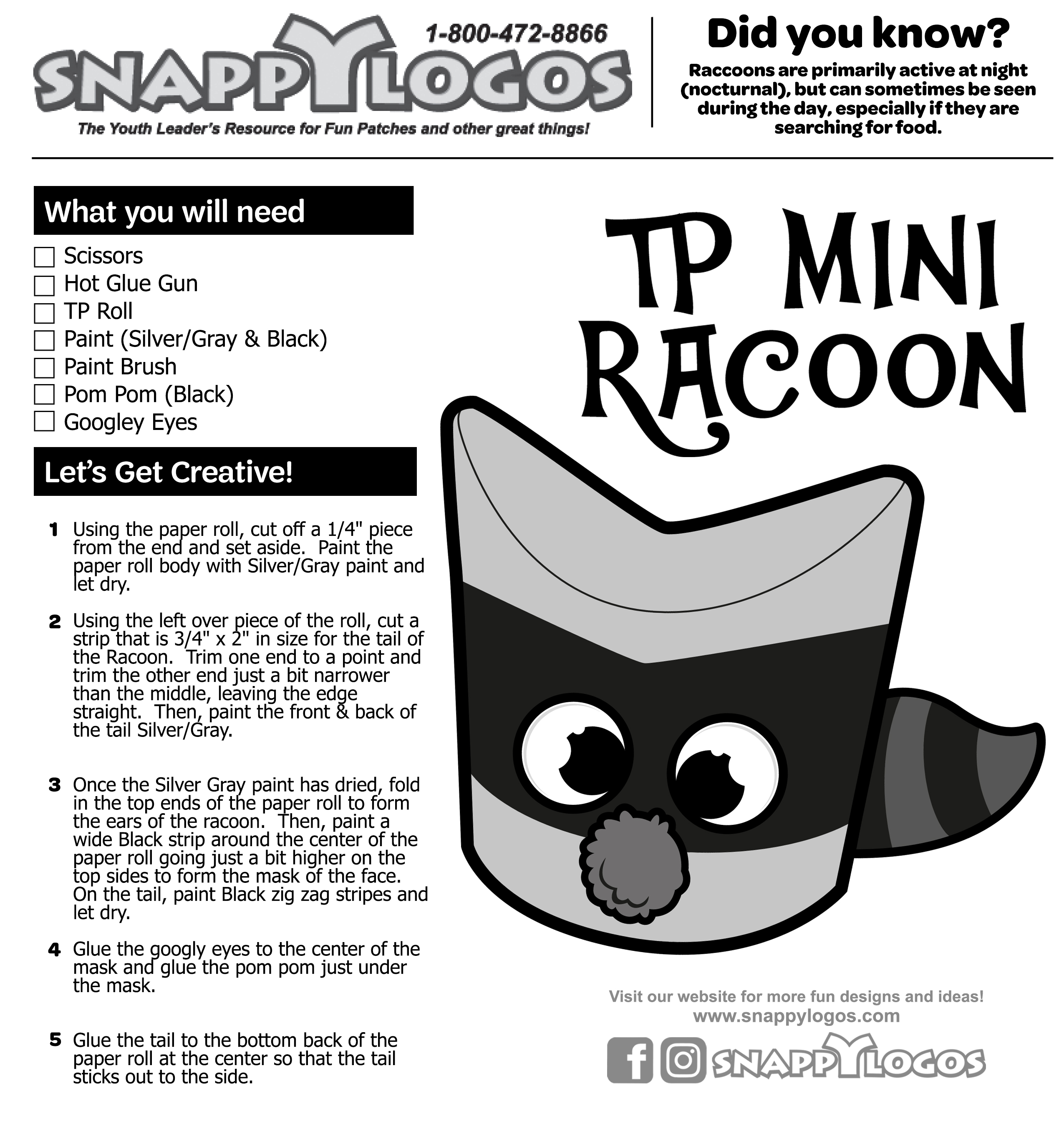 Timathon Racoon Outdoor Movie-Snappylogos.com