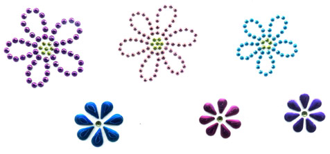 Flower Set -Iron-on SnappyBling