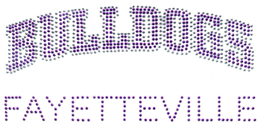 Fayetteville Bulldogs - Letters Bling