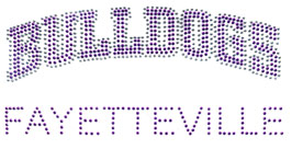 Fayetteville Bulldogs - Letters Bling
