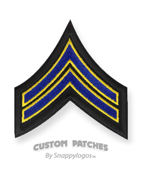Black w/royal & gold stripe