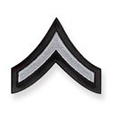 Black w/ Med. Grey stripes