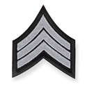 Black w/ Med. Grey Stripes
