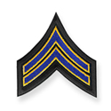 Black w/royal blue & ath. gold stripes