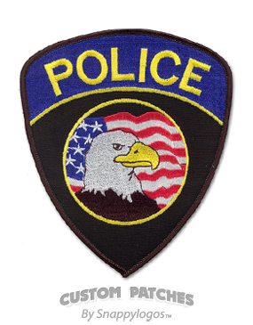 Police w/eagle & flag shield