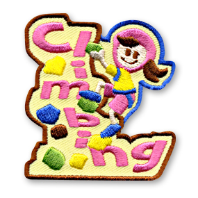 Climbing Girls Fun Patch