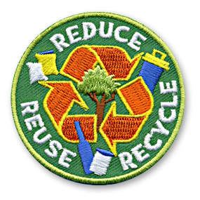 Reduce Reuse Recycle Fun Patch