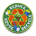 Reduce Reuse Recycle Fun Patch
