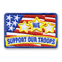 We Support Our Troops Fun Patch
