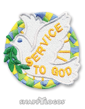 Service to God Fun Patch