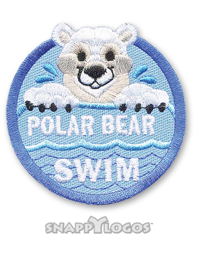 Polar Bear Swim Fun Patch