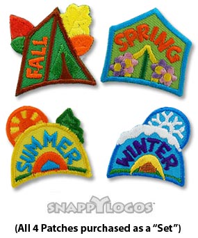 Set of Seasonal Camping Tabs