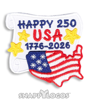 Happy 250 USA (Scroll)