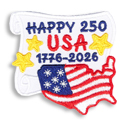 Happy 250 USA (Scroll)